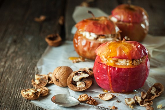 Mela cotta con i noci